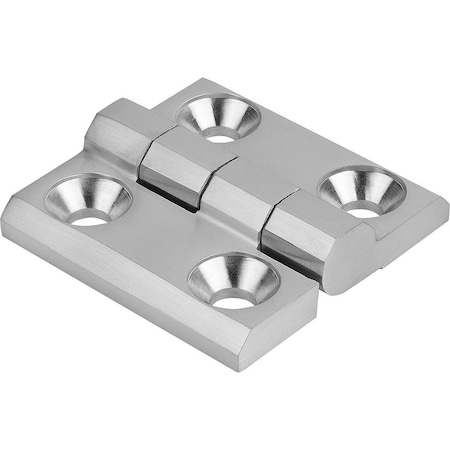 Hinge 60X60, Stainless Steel Satin Finished Polished, A1=18, A2=18, A3=30, A4=30